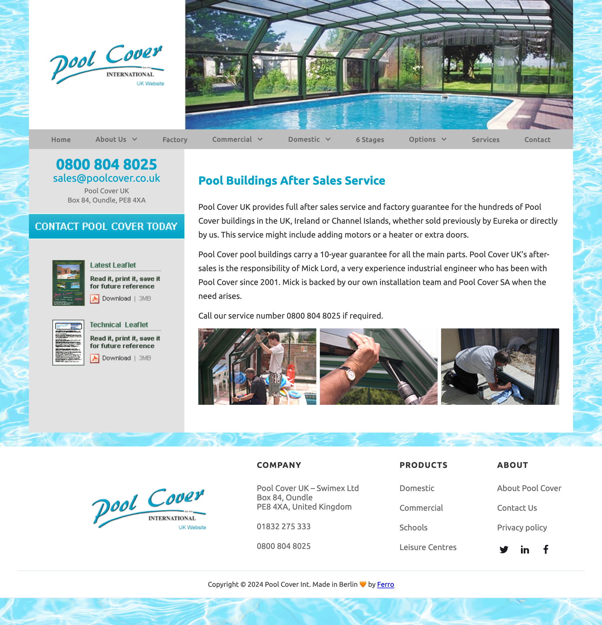 Pool Cover Corporate Website gallery 1